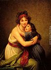 Madame Canvas Paintings - Madame Vigee-Le Brun et sa fille